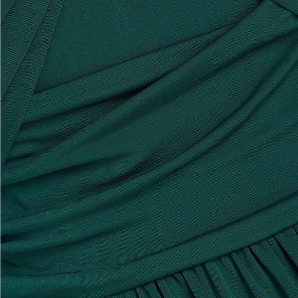 ZAC POSEN Twist-front Draped Jersey Gown Dress Size 12 - Picture 5 of 5